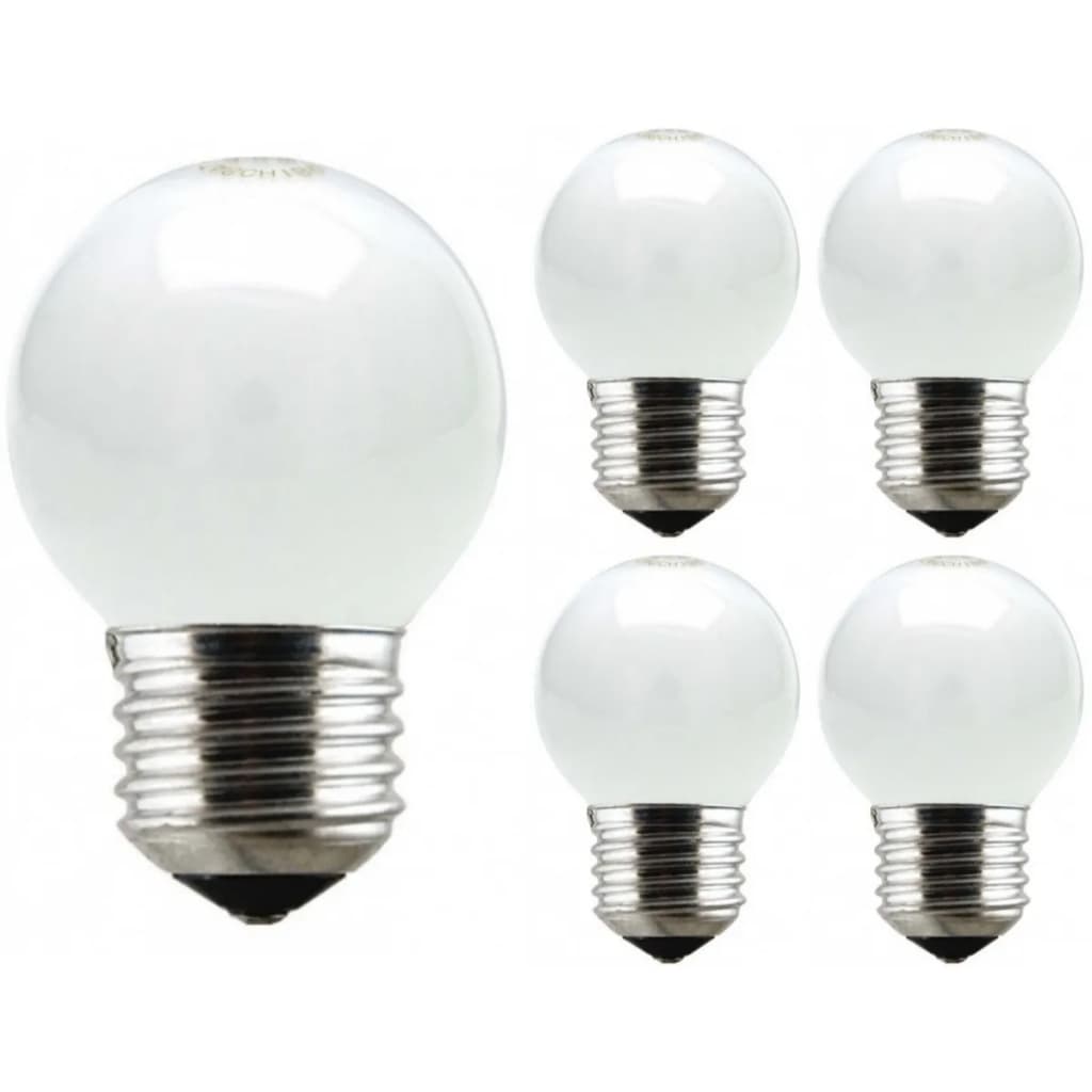 Lâmpada Bolinha Leitosa 40w E27 Dimerizavel Taschibra Kit 5