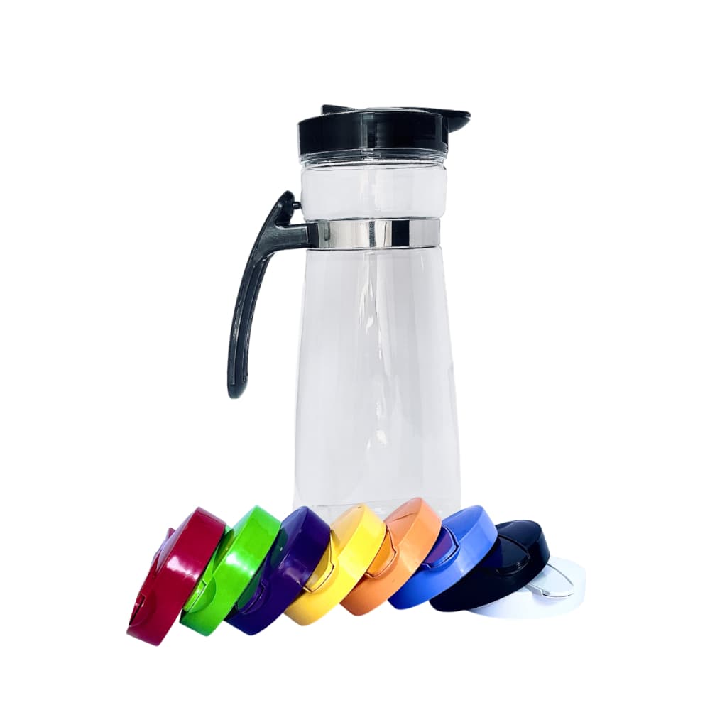 Jarra Suco Plástico C/ Trava Tampa 1,7L Transparente Cozinha Festa – 3U