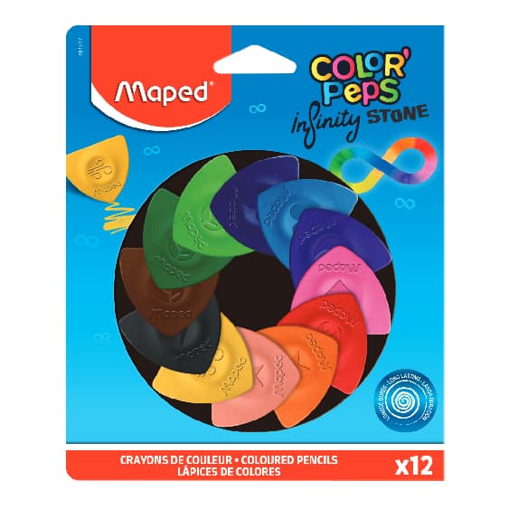 Lápis de Cor Maped Infinity Stone Color Peps 12 cores