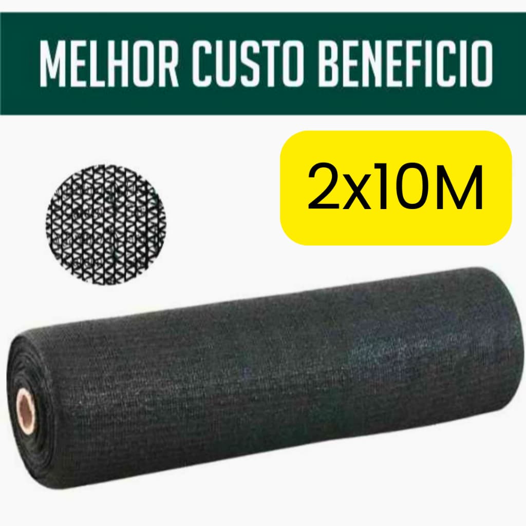Tela Sombreamento 35% Sombrite 10 m x 2 m Horta, viveiro, curral