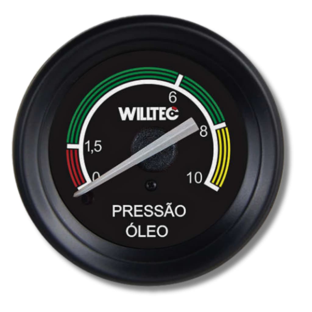 RELOGIO MANOMETRO PRESSAO OLEO 10KG 52MM USO UNIVERSAL