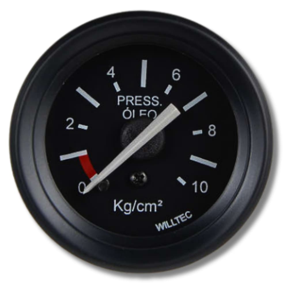 RELOGIO MANOMETRO PRESSAO OLEO 10KG 52MM USO UNIVERSAL MECANICO