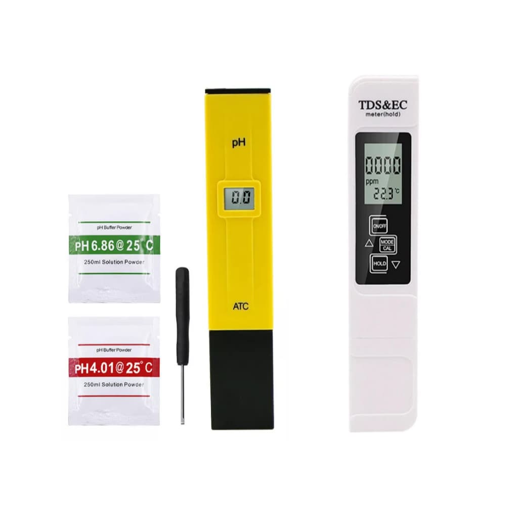 Kit Medidores pH + TDS-1 Temperatura Água Hidroponia Aquário Condutividade Ppm