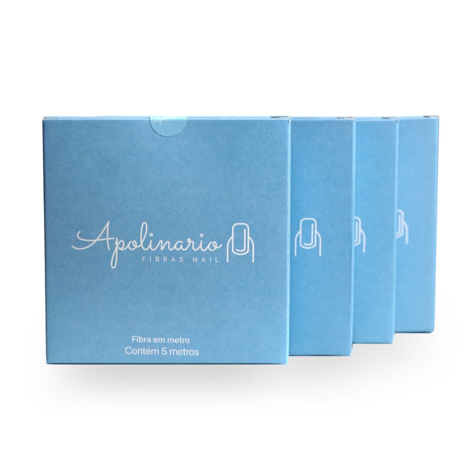 4 Pacotes Fibras Apolinario Nails de 5 metros