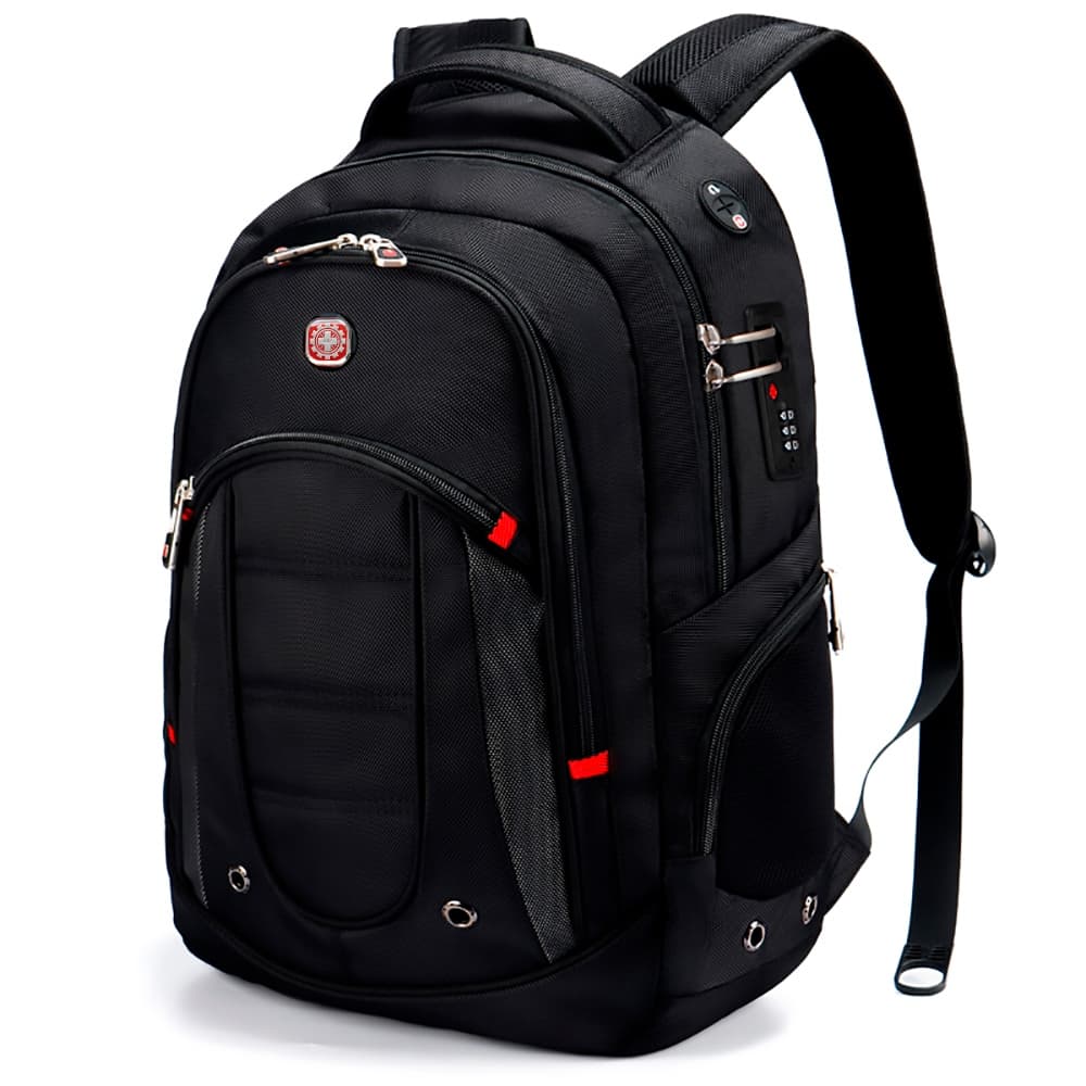 Mochila Executiva Crosswave Antifurto Notebook Reforçada Preta Resistente