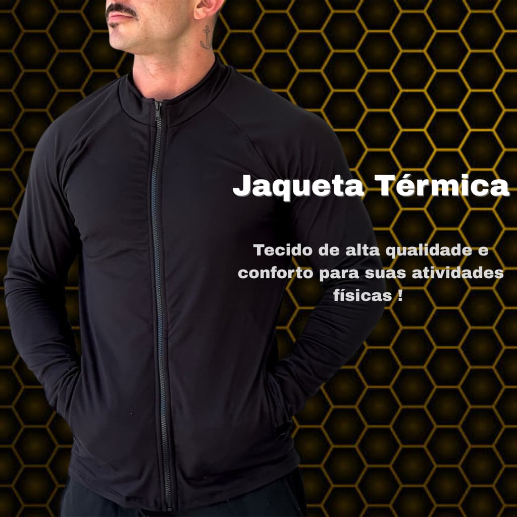 Jaqueta Masculina de Alto Desempenho Térmico para Exercícios Intensos