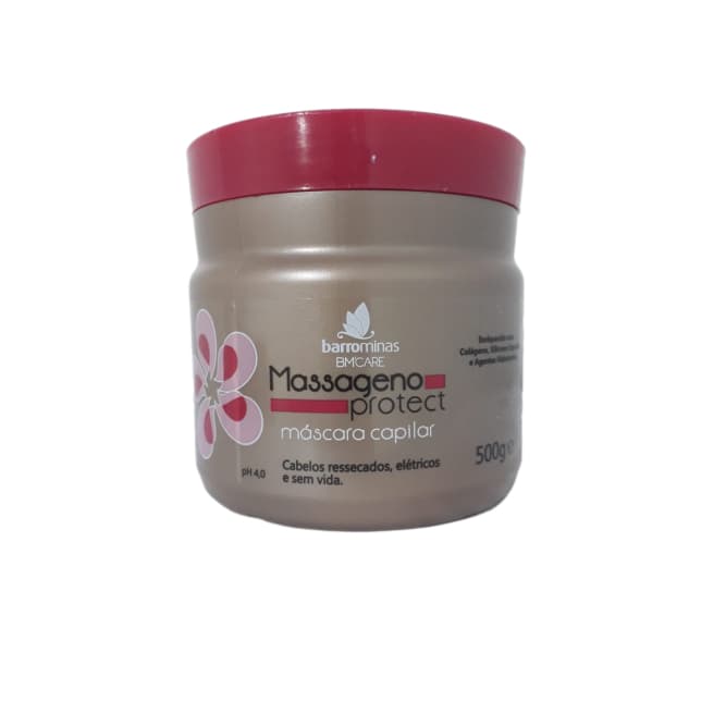 MÁSCARA CAPILAR DE HIDRATAÇÃO MASSAGENO PROTECT - BARRO MINAS 500G