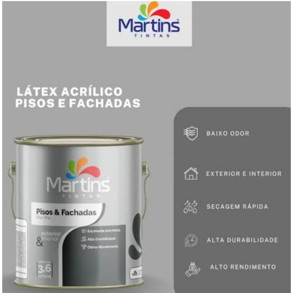 Tinta Piso & Fachadas Amarelo Martins
