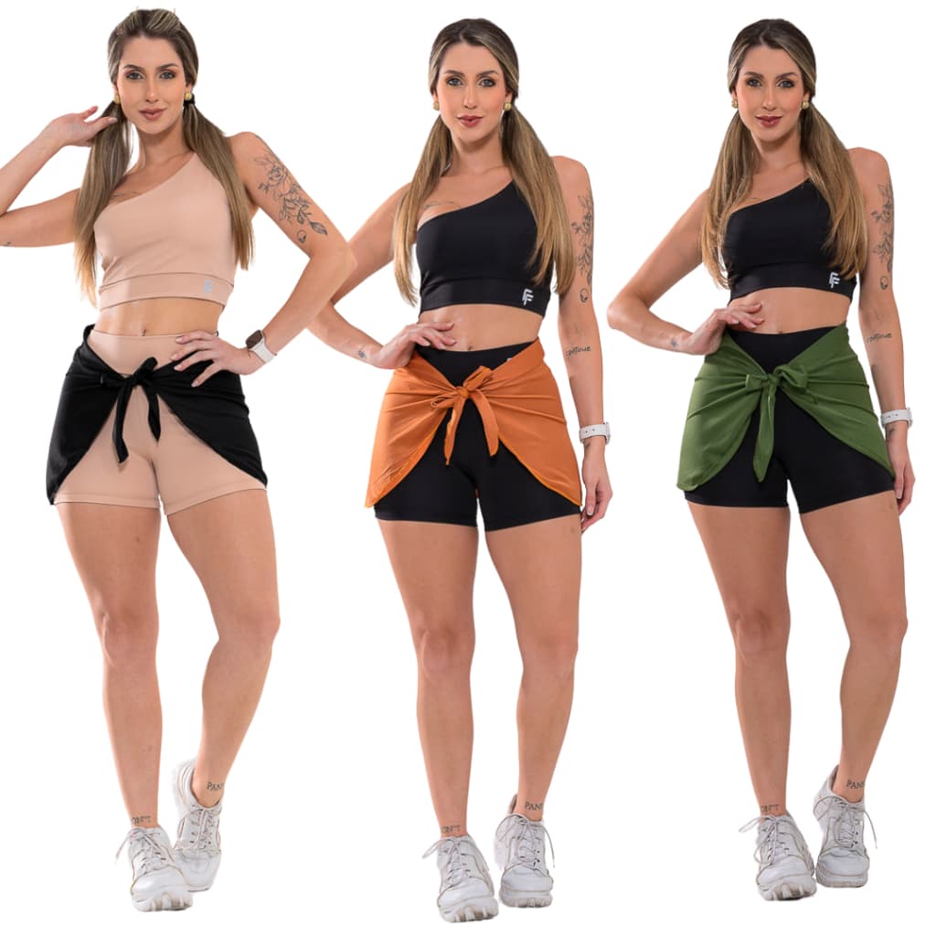 Kit 3 Tapa Bumbum Academia Ginástica Caminhada Feminino