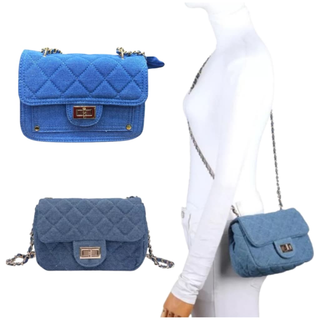 MINI BAG DENIM Bolsa de Ombro Pequenas Feminina, Mini Bolsas Sacola Tiracolo Moderna jeans