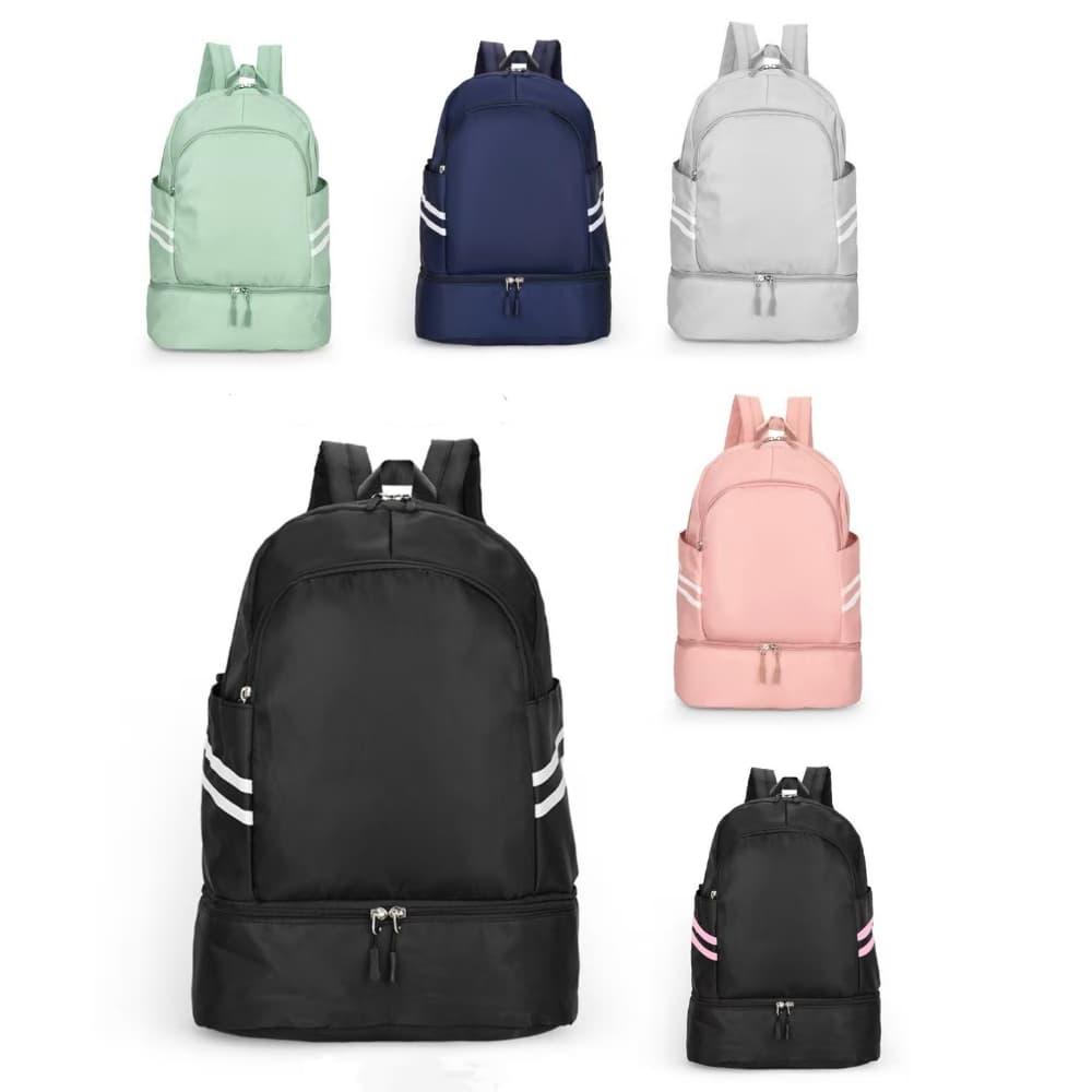 Mochila  Feminina Masculina Academia Viagem Trabalho Dia A Dia Crossfit Fitness Top Compartimento Tenis Roupa Molhada