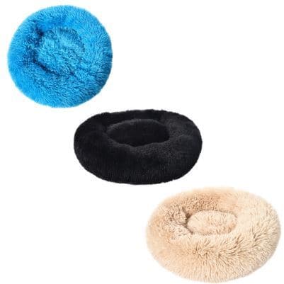 Caminha Cama Nuvem Redonda Pelúcia Pelos Cães E Gatos Tamanho 50 CM Super Fofinha Fofa Macia