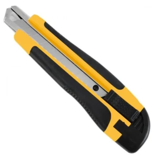 KIT COM 12 ESTILETES PROFISSIONAL ALTA QUALIDADE EMBORRACHADO 18MM C/6 LAMINA