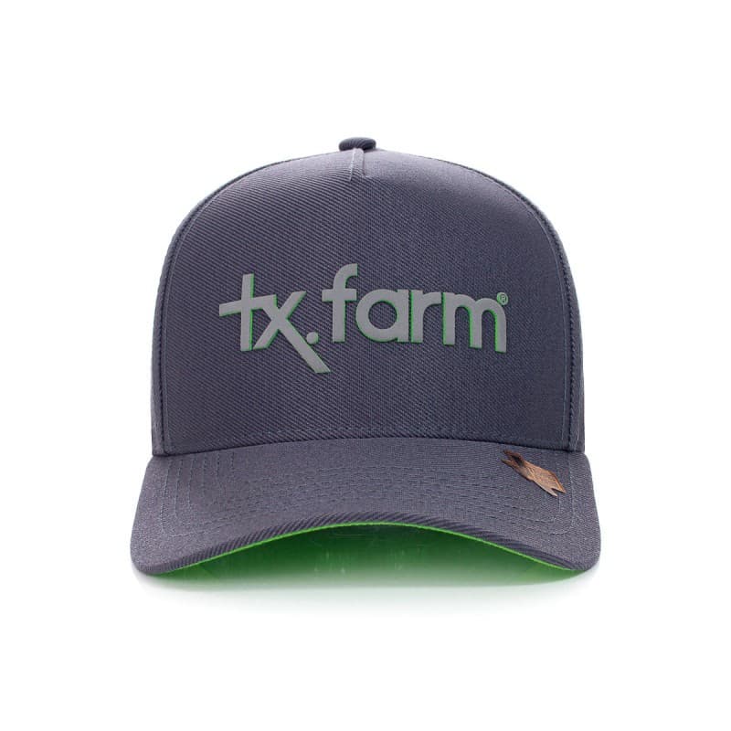 Boné Texas Farm Chumbo com Verde Original Country