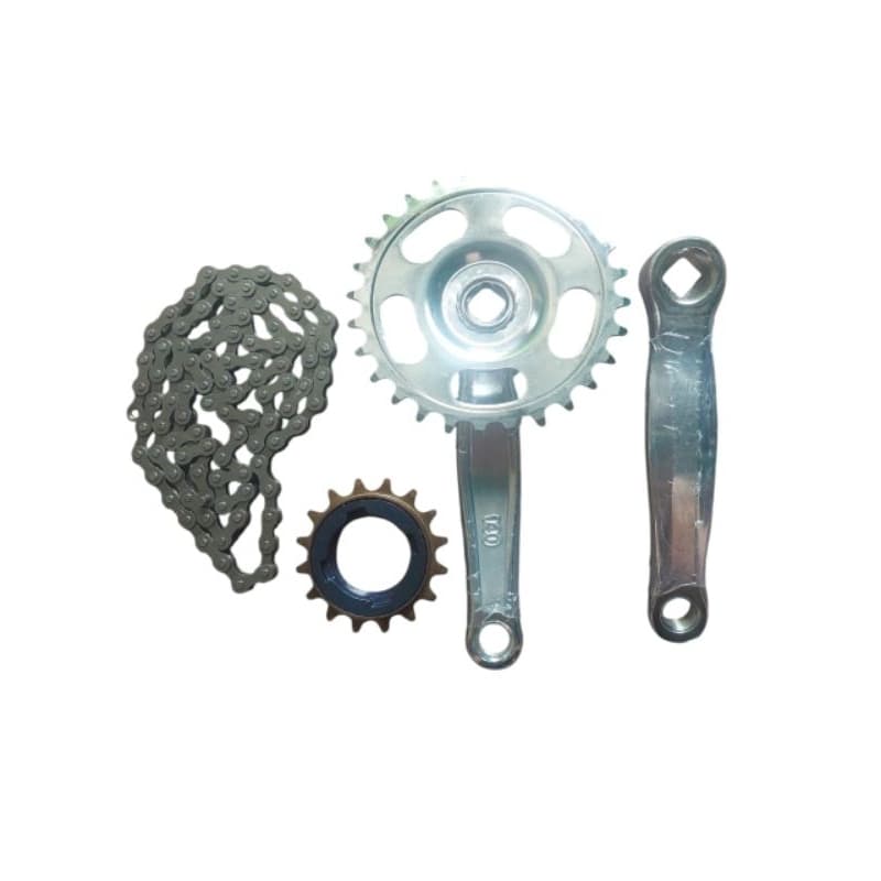 kit corrente+catraca+pedaleira d/e