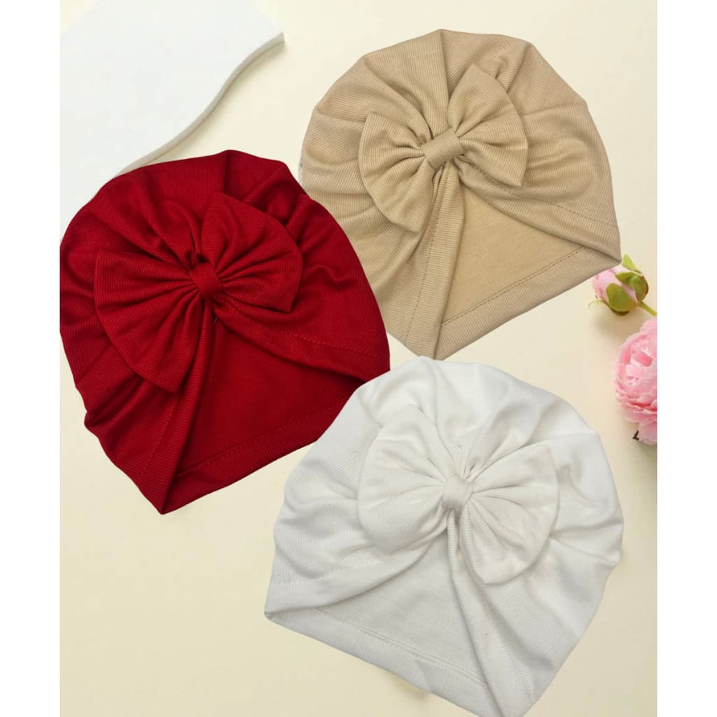 Kit 3 Touquinha Infantil Turbante Zoe Bebê com Laço Moda  Variedades Promoção
