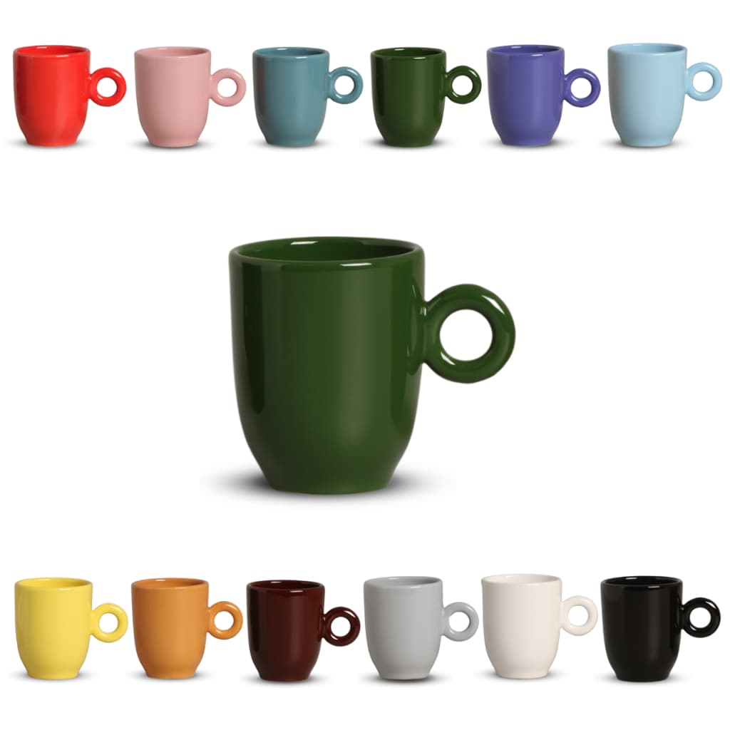Caneca Cerâmica Bojuda Café Chá Capuccino Xícara 230mL