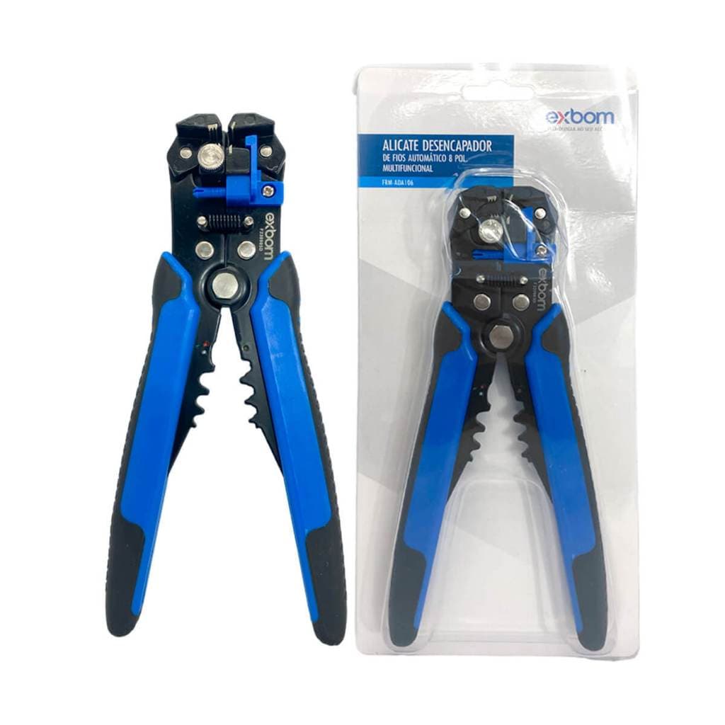 Alicate Desencapador Automático [Azul]Cortador de Fios Desencapador Isolado Automatico Desencapador Automatico Crimpagem