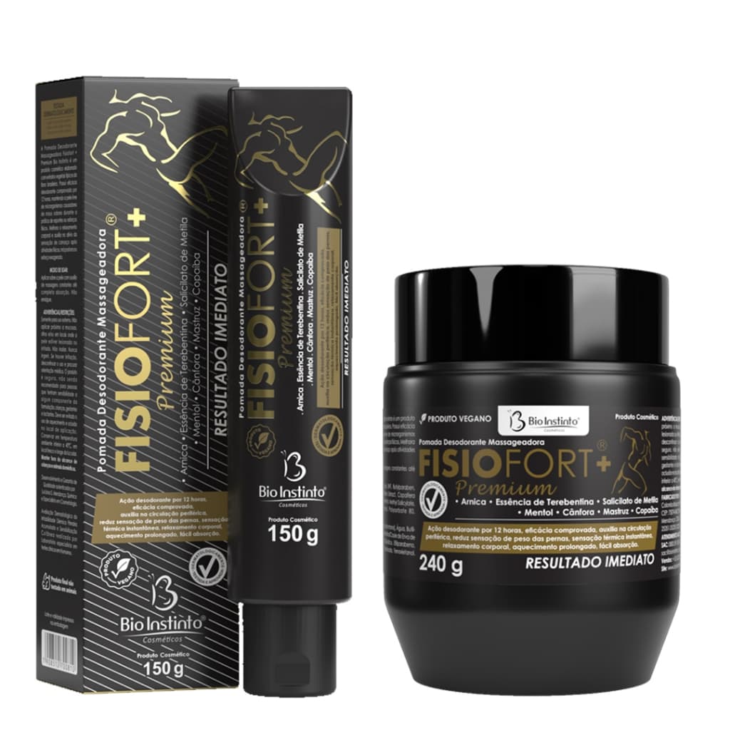 Pomada Massageadora Fisiofort Premium - Bionstinto