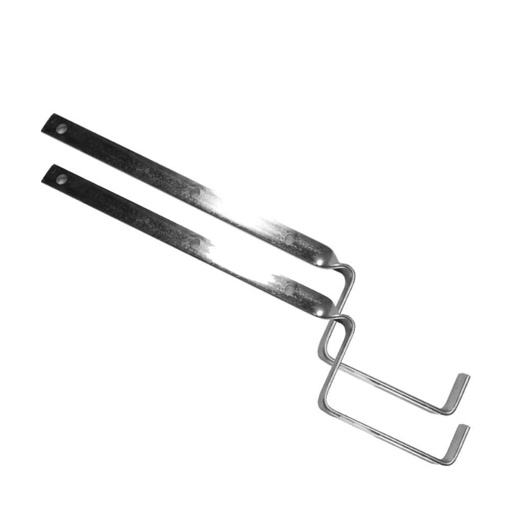 Suporte Para Calha de Chuva Zincado Solufer 250mm Fundo 9cm Kit C/3 peças