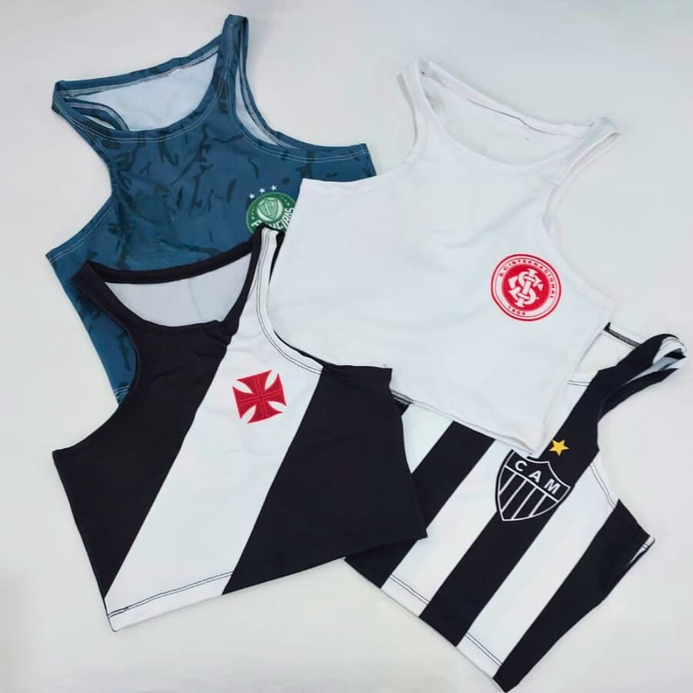 Top Fitness Feminino Nadador Alça Fina Academia Cropped Rebeca