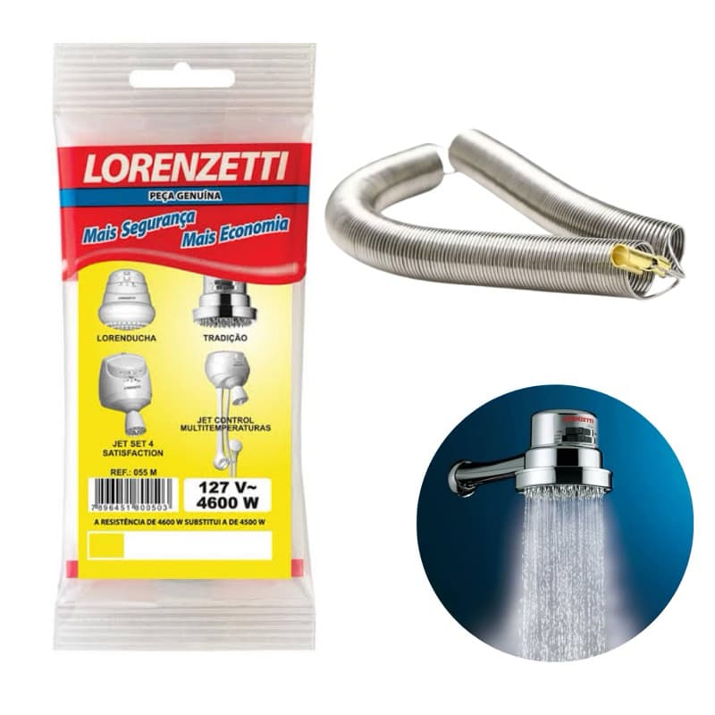 Resistência Ducha Tradição/Jet4/Control 127v 4600w Lorenzetti Original
