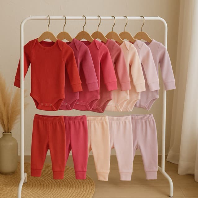 Kit Pagão 4 Peças Conjunto Inverno Infantil Bebê Menina Menino Calça Body Manga comprida 100% Algodão Roupa de Frio