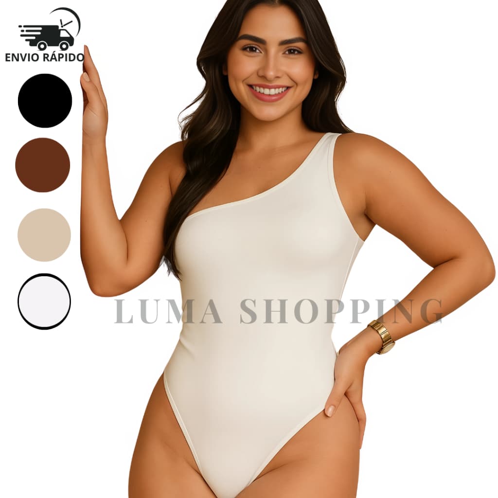 Body Feminino Um Ombro só Mula Manca Suplex Bory Moda Blogueira Com Forro Bodys