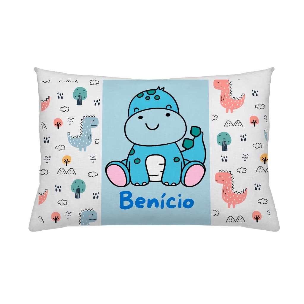 Capa de travesseiro personalizada 50x70  (envia nome do bebê no chat) dinossauro, borboleta para menino e menina.