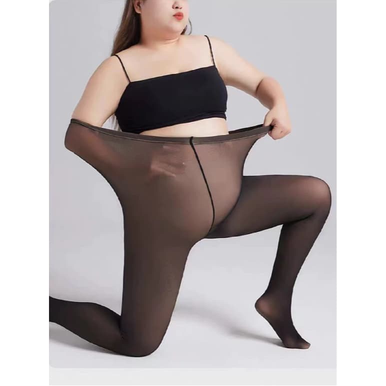 Meia-Calça Translusida termica Sem Pelucia e Com pelucia Feminina Quente super Elástica fio40 Plus size se.x.y Inveno