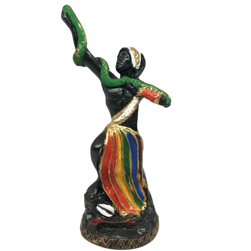Imagem Orixa Exumaré Em Resina 15cm Escultura Religiosa Umbanda Candomblé Altar
