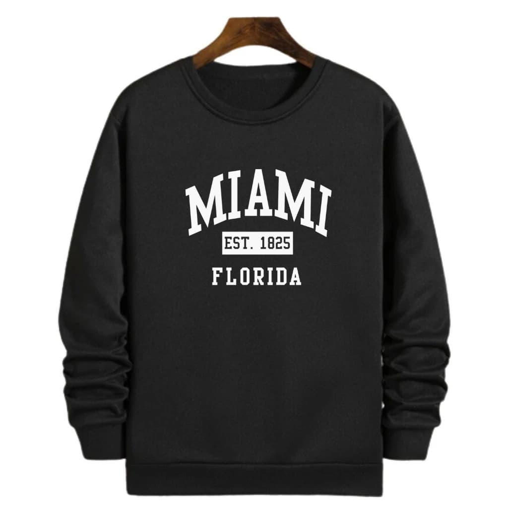 Blusa de frio moletom unisex MIAMI feminino e masculino