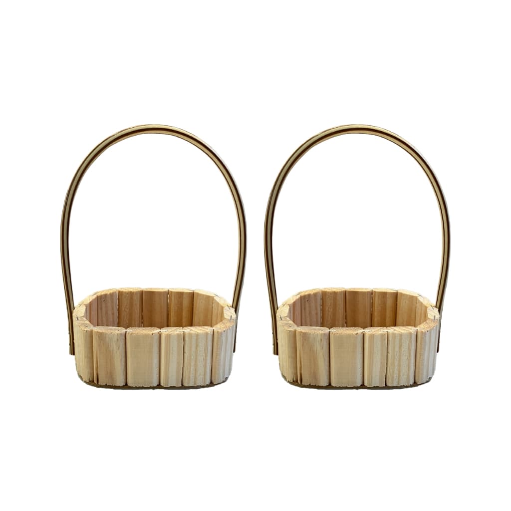 KIT COM 2 UNIDADES DE CESTA FRALDEIRA OVAL, MADEIRA PINUS, ANIVERSÁRIO, PÁSCOA, DIA DAS MÃES, PAIS, NAMORADOS, NATAL