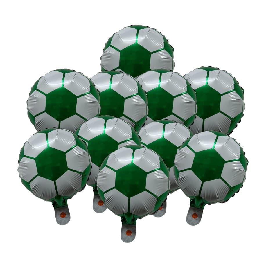 Kit 10 Balão Bola Futebol e Basquete 24cm Decoração Centro Mesa Festa