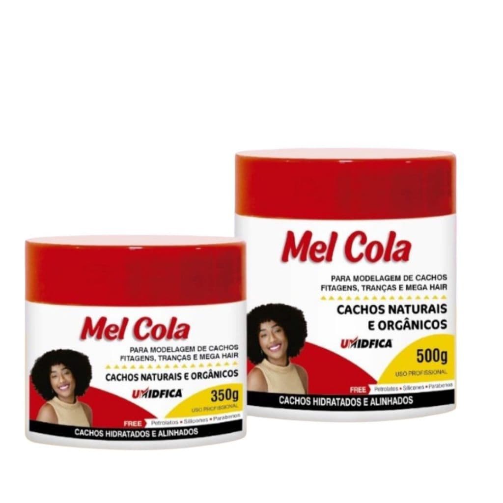 Mel Cola Cachos Naturais e Orgânicos Modelador Umidfica 350g e 500g Umidfica
