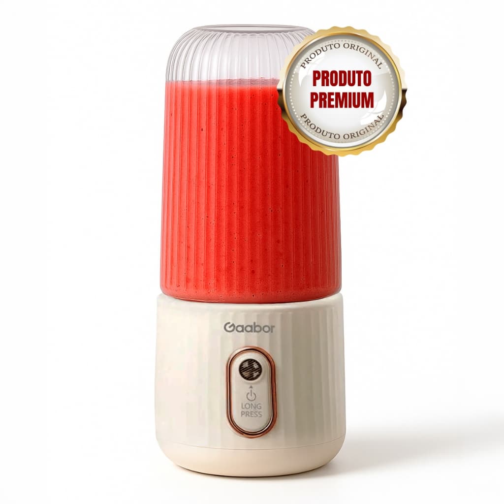 Liquidificador Portátil Pocket Gaabor Blender 350ml + 280ml USB Bivolt