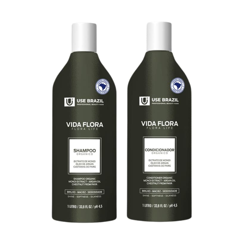 Kit Tratamento Capilar Antiqueda - Shampoo e Condicionador Revitalizador 1L