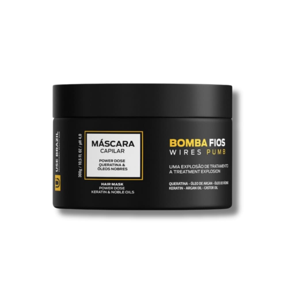 Anabolizante Capilar 300grs - Com Queratina, Óleo de Rícino e Argan