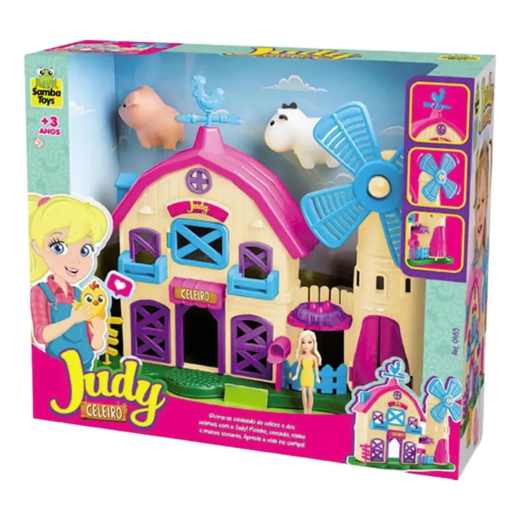 Brinquedo Celeiro Educativo 4 Peças – Brinquedo Didático Infantil para Aprendizagem e Coordenação