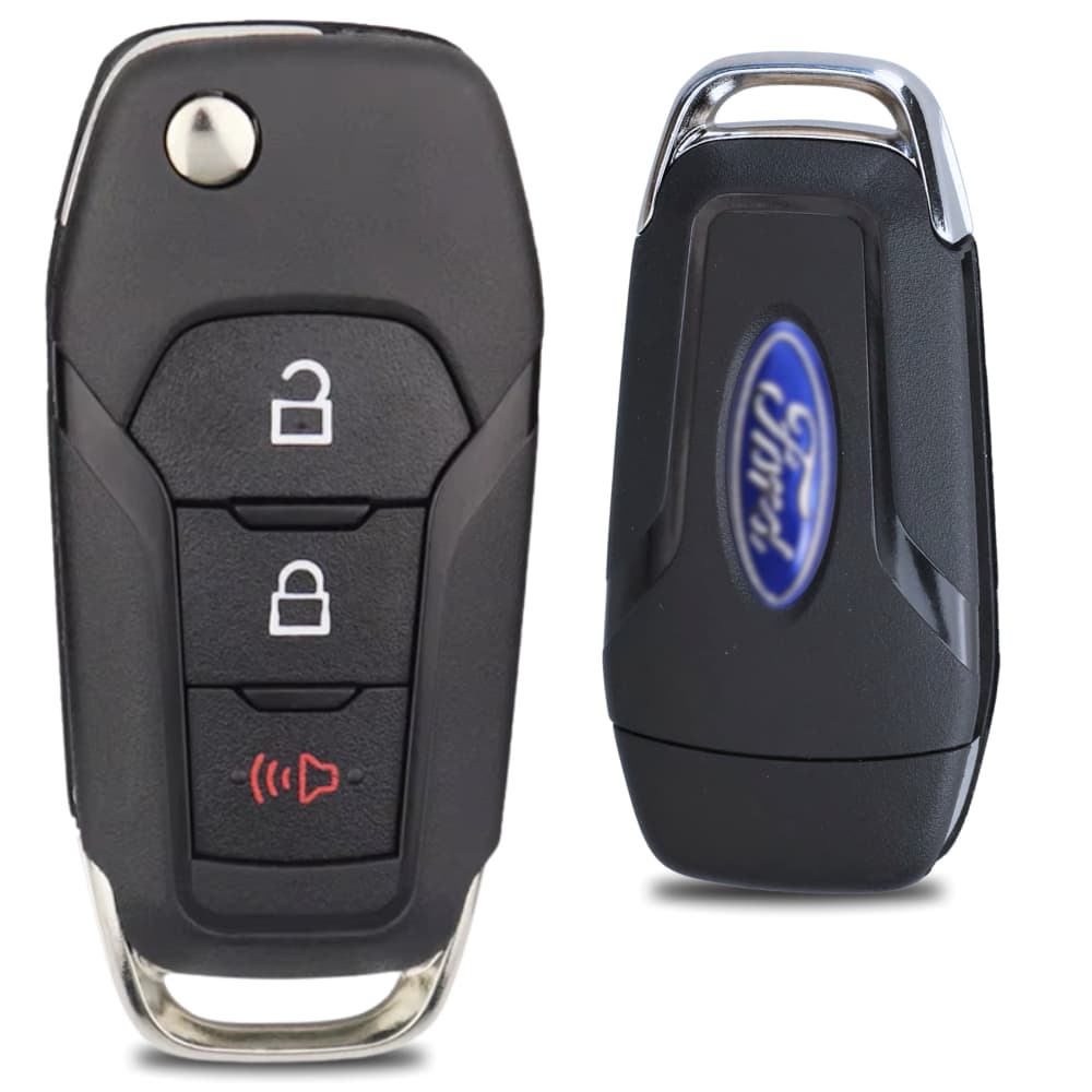 Carcaça Chave Canivete Ford Novo Ranger Ford Ka Novo 2017 à 2019 2 Botões + Pânico
