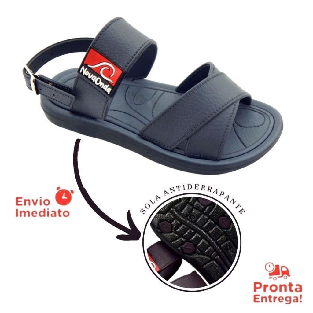 Sandalia Infantil Masculino Fivela Menino Homem Comfortavel Promoção Nova Onda