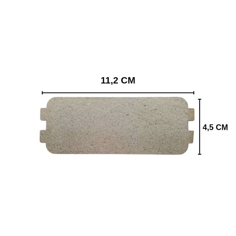 Placa de Mica para Microondas - 4,5 cm/11,2 cm