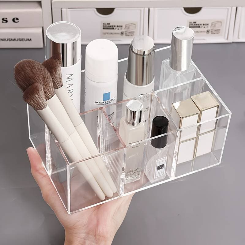 Organizador De Cosmético Maquiagem Acrílico Organizador Móvel Com  divisorias Para Diversos Itens