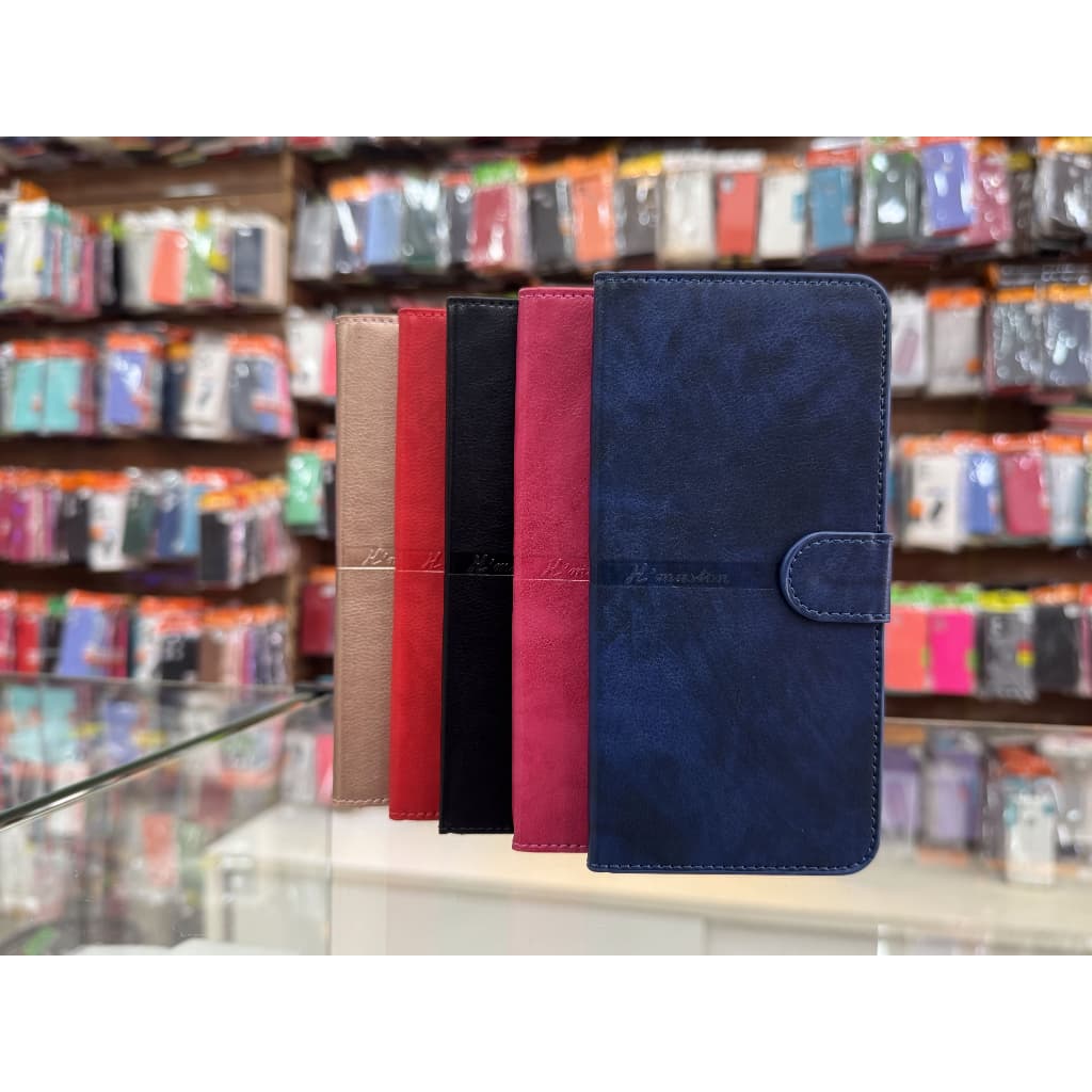 Kit Capa Carteira P/ Samsung Galaxy A10S - Couro Sintético Case Capinha e Película 3D Vidro/Hidrogel