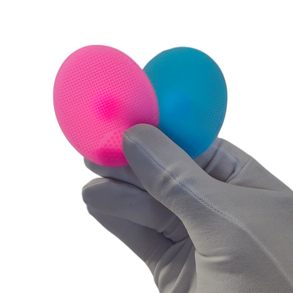 Escova de Banho e Cabeça Bebê Silicone Macio P/0 Meses
