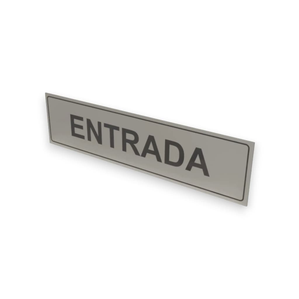 Placa De Identificação De Porta E Parede - Entrada