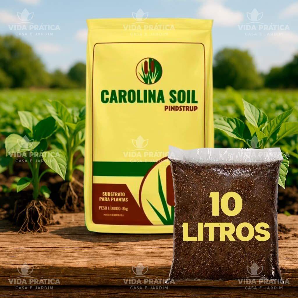 Substrato Carolina Soil Formulação Completa 35H LXXXVI - 10 Litros 2 kg Plantas Hortas Mudas Plantio