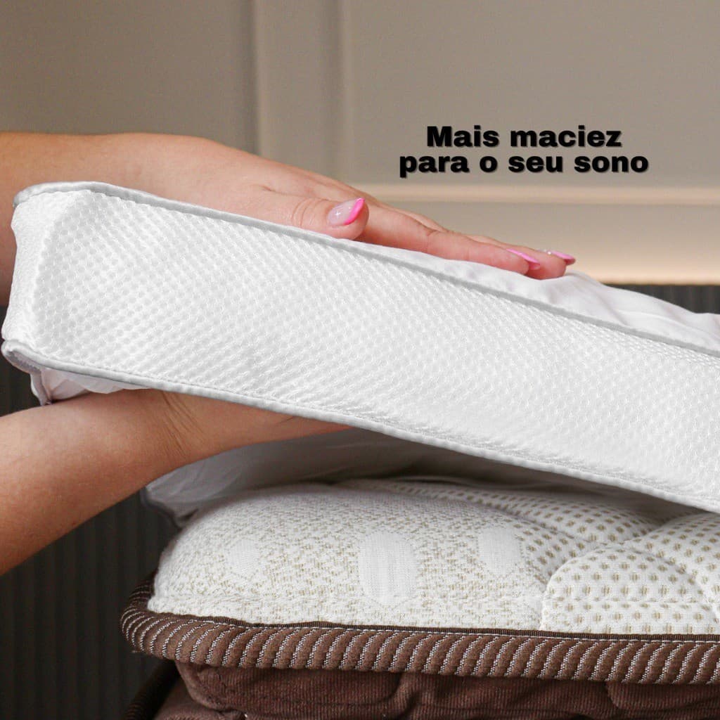 Pillow Top King Premium 700gm² Dupla Face - 195x203x06 Ultra Macio Conforto