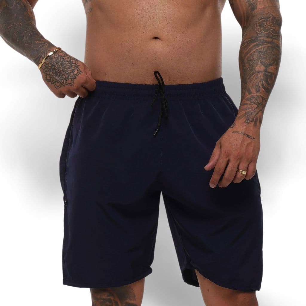 Bermuda Tactel Masculina Premium Com Elastano - Academia, Casual e Esportivo