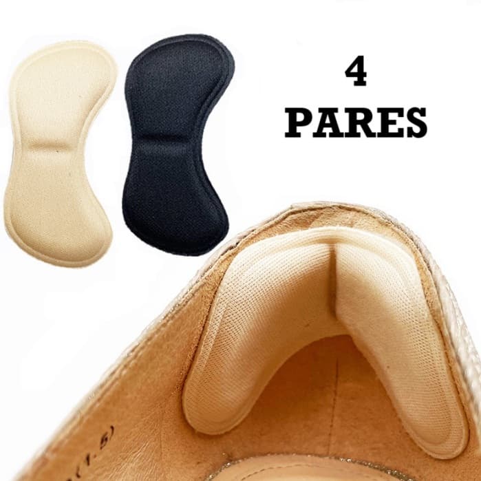 Kit 4 Par Protetor Calcanhar Adesivo Palmilha Ajuste Sapato Conforto